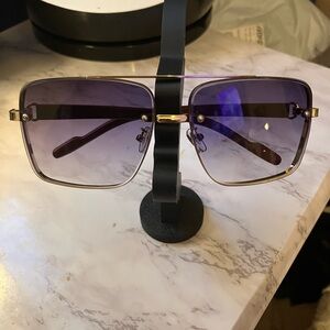 Men Stylish Gold and Purple Sunglasses